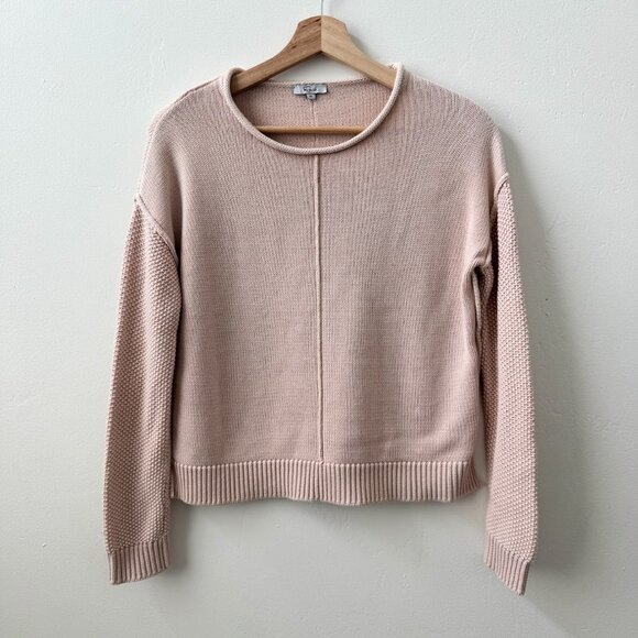 Rails Erin Sweater Knit Crewneck Blush Pink Cotton Blend Lightweight Pullover XS - Picture 12 of 14